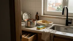 Sal grosso na esponja: funciona mesmo para tirar gordura e comida agarrada?