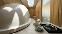 Uma cápsula que promete um banho completo em 15 minutos — e pode mudar a experiência em hotéis e spas